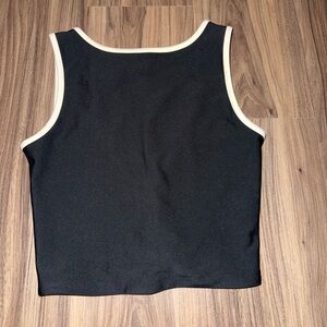 YPB Black High Neck Top